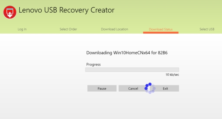 Lenovo USB Recovery Creator