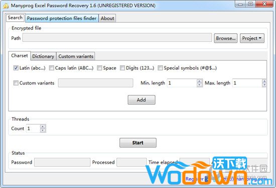Manyprog Excel Password Recovery(Excel密码恢复软件)v1.6官方免费版