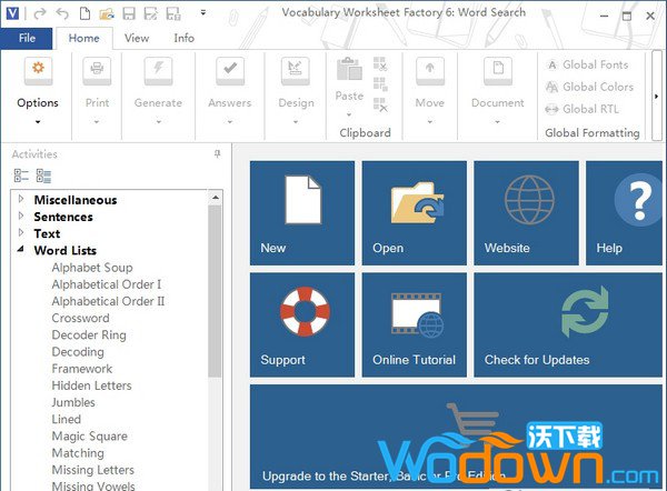 Vocabulary Worksheet Factory(词汇表生成软件)v6.0.8.3破解版