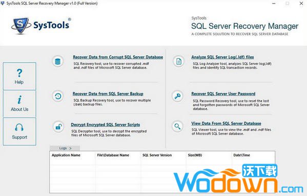 SysTools SQL Server Recovery Manager(SQL数据库修复工具)v1.1免费版