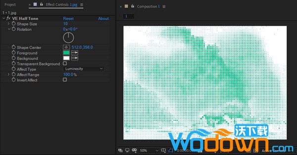 Halftone(AE半调效果插件)v1.0免费版