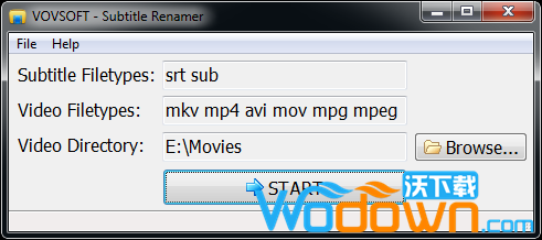 Vovsoft Subtitle Renamer