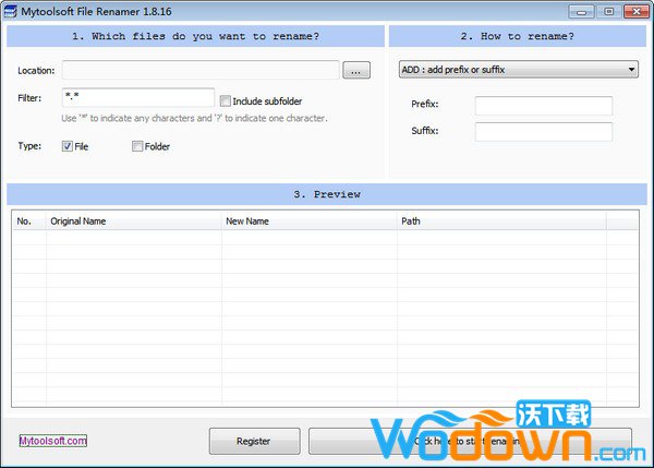 Mytoolsoft File Renamer