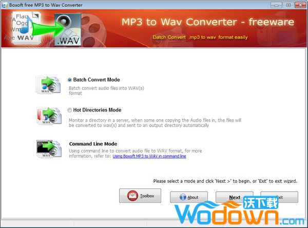 Boxoft MP3 to WAV Converter